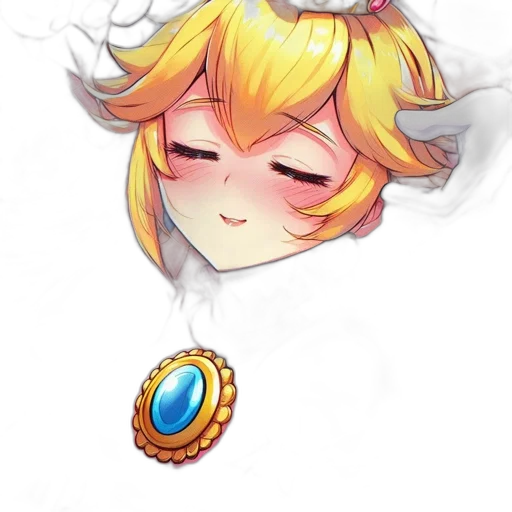 crown, jewelry, staff, face transparent PNG cut-out