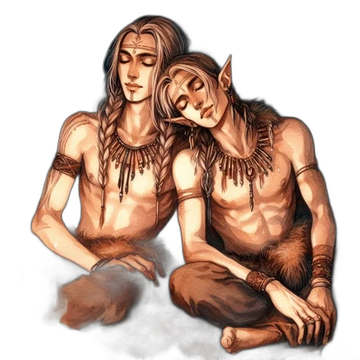 fantasy art, concept art, watercolor, pencil sketch transparent PNG cut-out