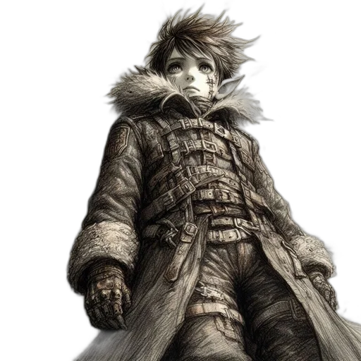 jacket, face, mask, concept art transparent PNG cut-out