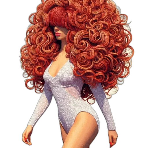 hair, dress, cartoon, comic book art transparent PNG cut-out