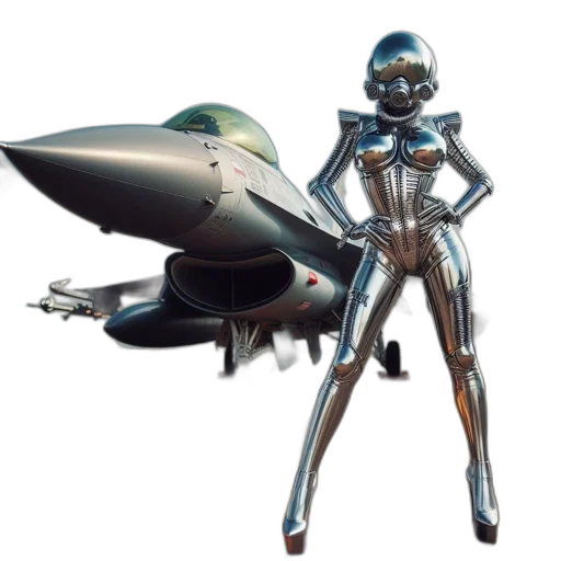 robot, weapon, concept art, 3d render transparent PNG cut-out