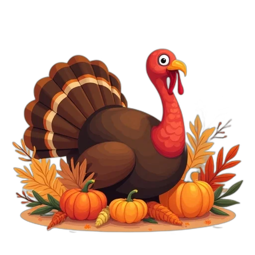 thanksgiving, turkeys, clip, art transparent PNG cut-out