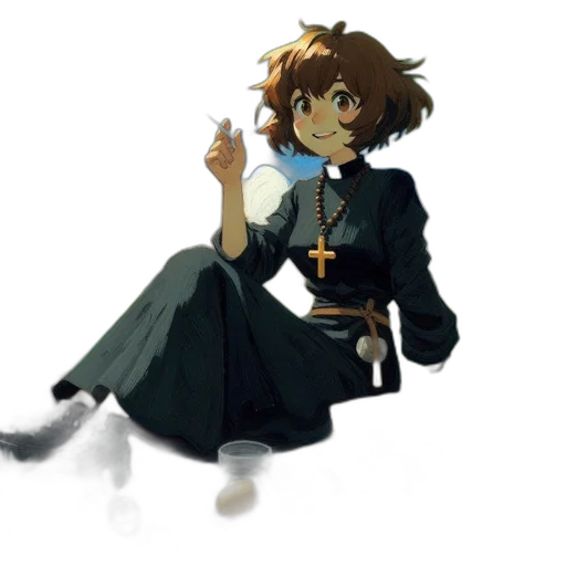 staff, dress, weapon, jacket transparent PNG cut-out