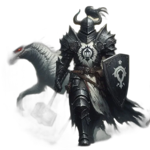 dragon, sword, mask, weapon transparent PNG cut-out