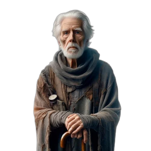 staff, face, jacket, sword transparent PNG cut-out