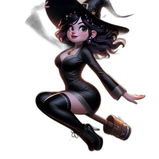 dress, hat, staff, concept art transparent PNG cut-out