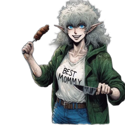 staff, weapon, animal, jacket transparent PNG cut-out