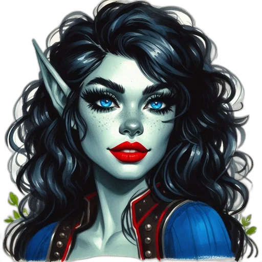 face, dragon, staff, fantasy art transparent PNG cut-out