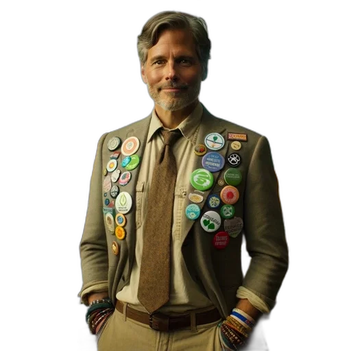 jacket, staff, portrait, distinguished transparent PNG cut-out