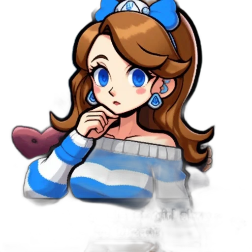 staff, crown, dress, pixel art transparent PNG cut-out