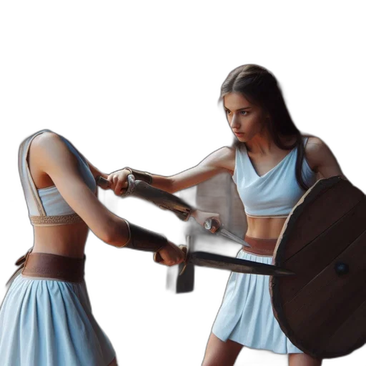 sword, weapon, staff, dress transparent PNG cut-out