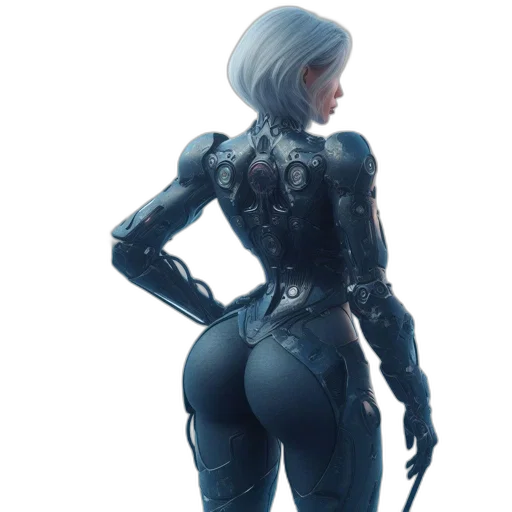 robot, jacket, weapon, concept art transparent PNG cut-out