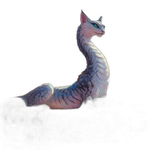 dragon, creature, animal, staff transparent PNG cut-out