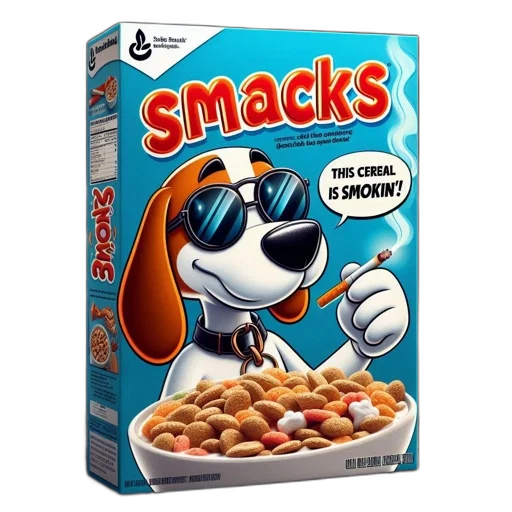food, parodic, cereal, box transparent PNG cut-out