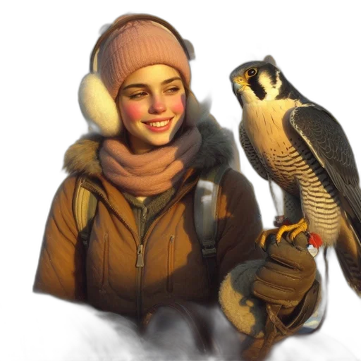 animal, photorealistic, concept art, oil painting transparent PNG cut-out