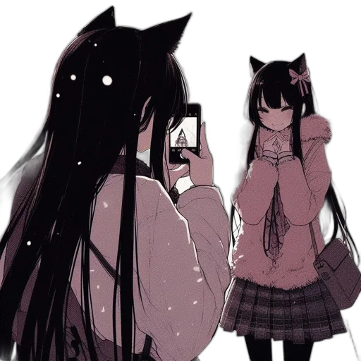 dress, mask, creature, staff transparent PNG cut-out