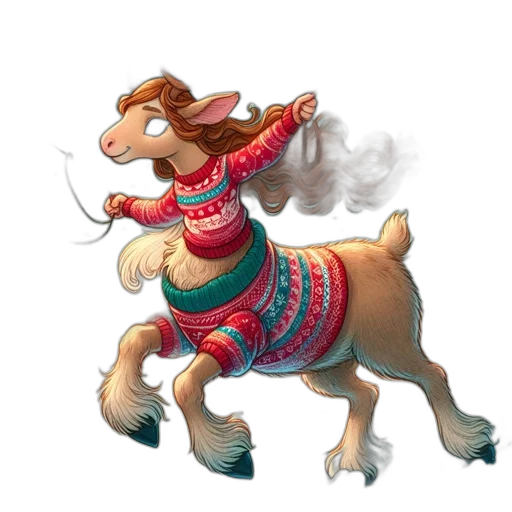 dragon, dress, animal, staff transparent PNG cut-out