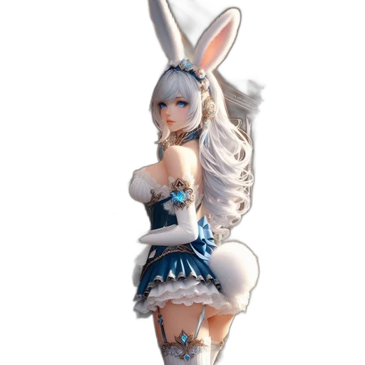 dress, staff, weapon, fantasy art transparent PNG cut-out