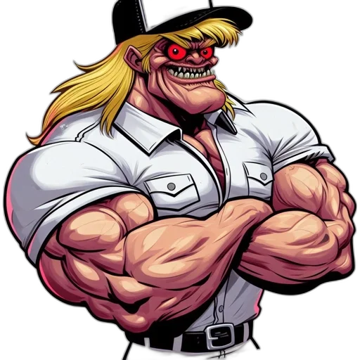 staff, hat, comic book art, cartoon transparent PNG cut-out
