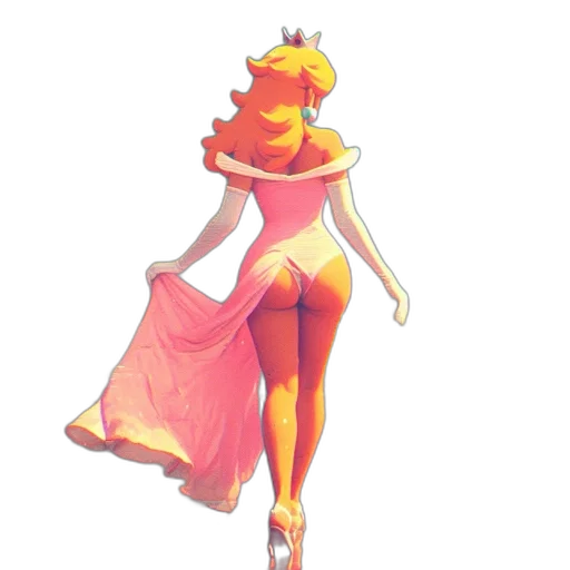 dress, crown, staff, concept art transparent PNG cut-out