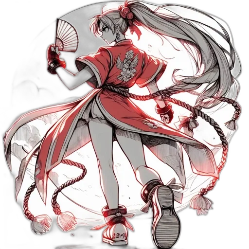 dress, staff, weapon, concept art transparent PNG cut-out