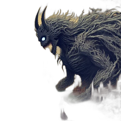 dragon, creature, animal, hair transparent PNG cut-out