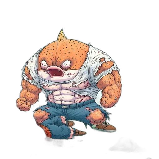 creature, jacket, animal, concept art transparent PNG cut-out
