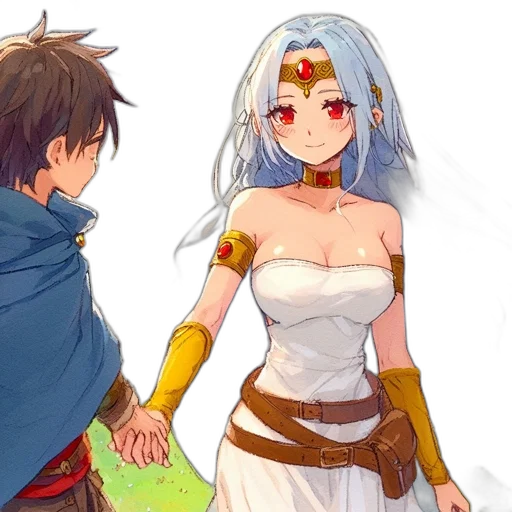 sword, dress, weapon, fantasy art transparent PNG cut-out