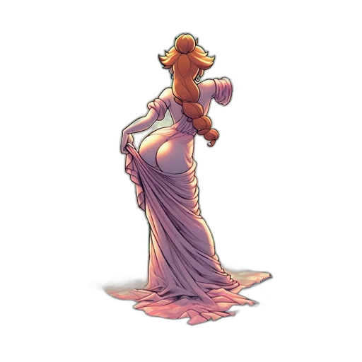 dress, staff, crown, jewelry transparent PNG cut-out