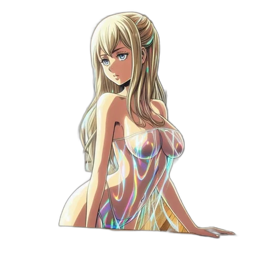 dress, jewelry, anime, pixel art transparent PNG cut-out
