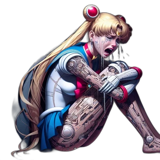 comic book art, concept art, cyberpunk, anime transparent PNG cut-out