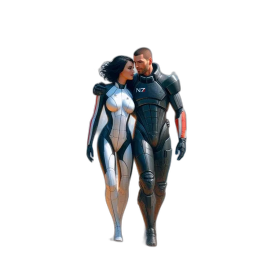 robot, jacket, concept art, 3d render transparent PNG cut-out