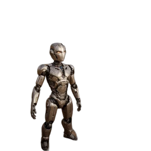 robot, creature, weapon, 3d render transparent PNG cut-out