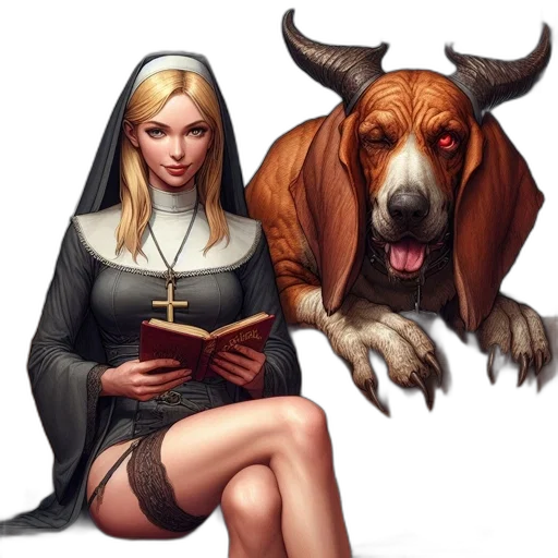 animal, fantasy art, concept art, comic book art transparent PNG cut-out