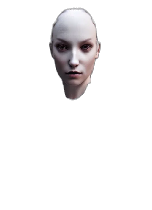 face, robot, mask, creature transparent PNG cut-out