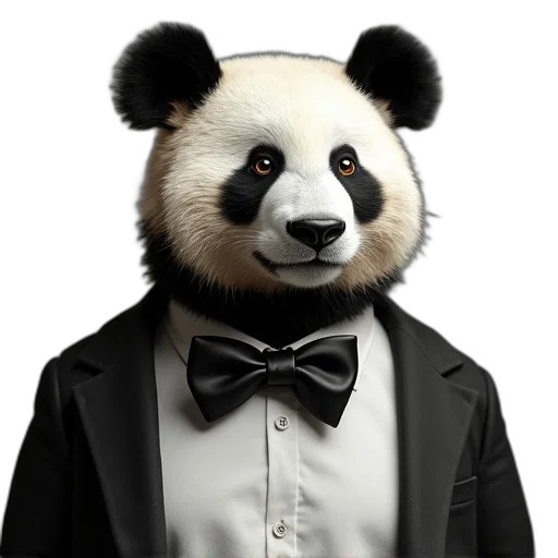 animal, jacket, 3d render, photorealistic transparent PNG cut-out