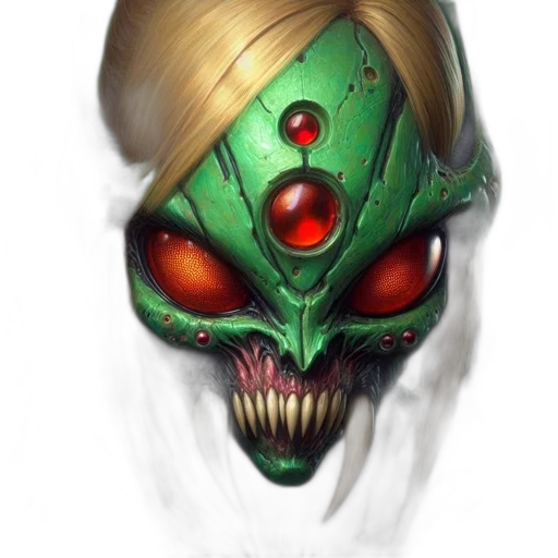 mask, face, robot, creature transparent PNG cut-out