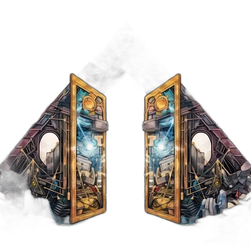 concept art, fantasy art, elaborate, futuristic transparent PNG cut-out