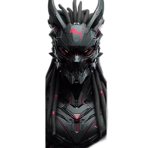 mask, dragon, crown, robot transparent PNG cut-out