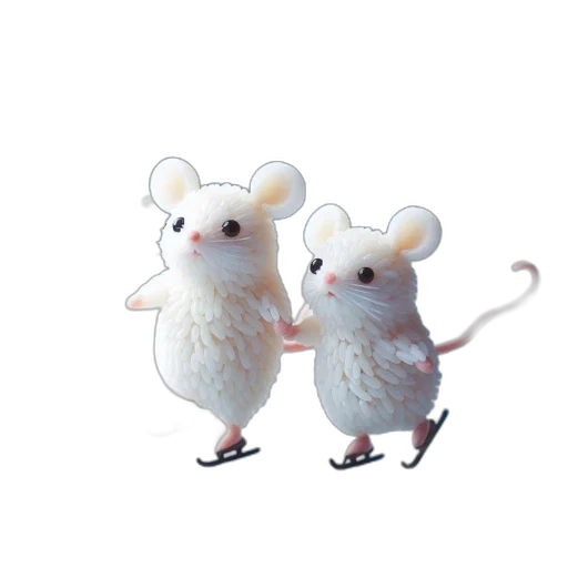 animal, hat, 3d render, concept art transparent PNG cut-out