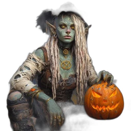 mask, creature, staff, dragon transparent PNG cut-out