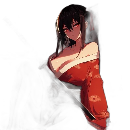 dress, jacket, dragon, mask transparent PNG cut-out