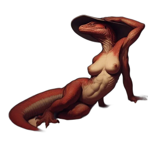 dragon, creature, animal, staff transparent PNG cut-out