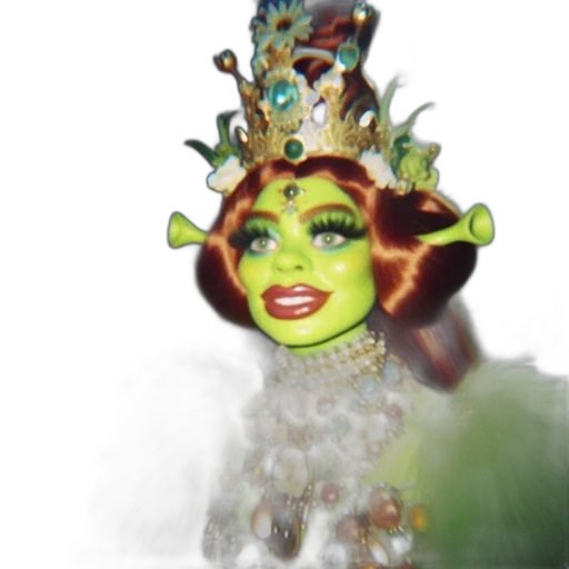 mask, crown, staff, creature transparent PNG cut-out