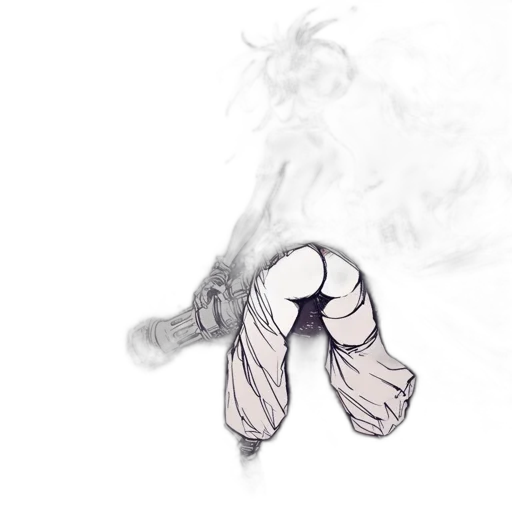 mask, weapon, hair, dragon transparent PNG cut-out