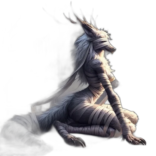 dragon, creature, animal, hair transparent PNG cut-out