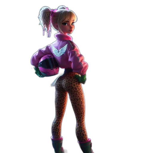 jacket, staff, concept art, 3d render transparent PNG cut-out