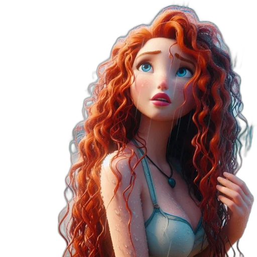 dress, hair, fantasy art, concept art transparent PNG cut-out
