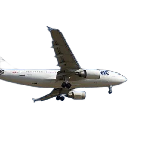 white, airplane, blue, accents transparent PNG cut-out