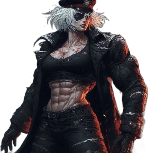 concept art, cyberpunk, comic book art, fantasy art transparent PNG cut-out